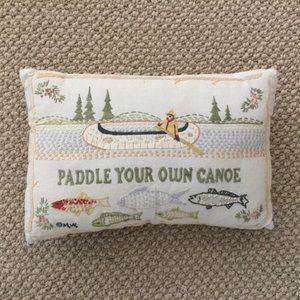 Paddle Your Own Canoe Pillow